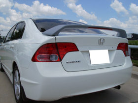 Honda Civic 4dr 2-Post Spoiler (2006-2011) Custom Style with Light