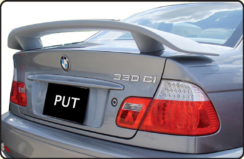  BMW 3-Series (E46) 2dr Spoiler de 2 postes (1999-2005) Estilo personalizado - PU Tech Industry