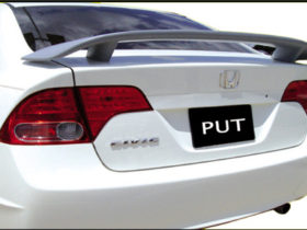 Honda Civic 4dr 2-Post Spoiler (2006-2011) Custom Style