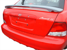 Hyundai Accent Hatchback 2-Post Spoiler (2000-2002) Custom Style