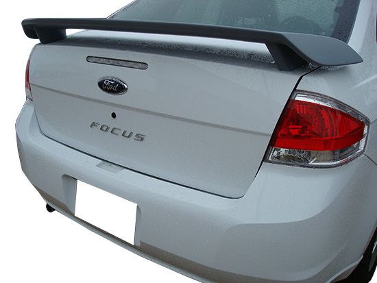 Ford Focus 2dr / 4dr 2-Post Spoiler (2008-2011) Custom Style - PU