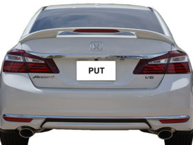 Honda Accord 4dr 2-Post Spoiler (2016-2017) Factory Style with Light